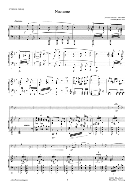 Giovanni Bottesini Nocturne Transcribed And Edited By Klaus Stoll Page 2