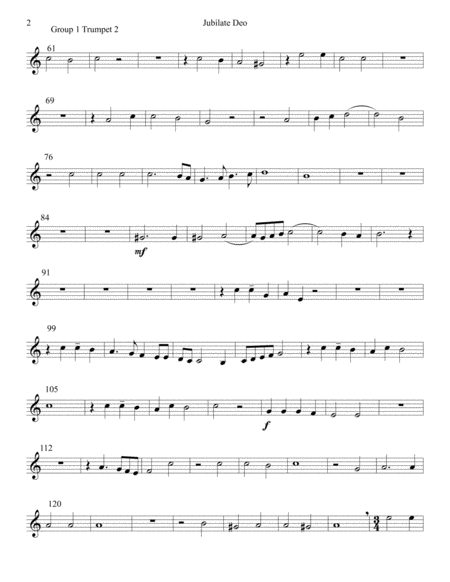 Giovanni Gabrielis Jubilate Deo Arranged For Double Brass Quartet Page 2