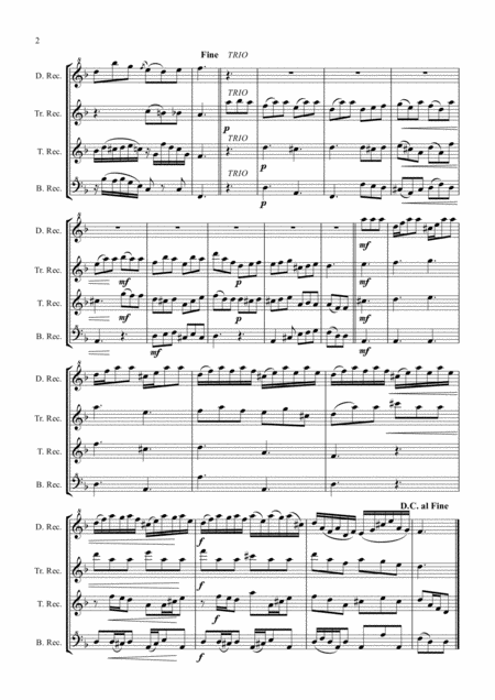 Giuliani M La Tersicore Del Nord Northern Dances Op 147 For Recorder Quartet Page 2