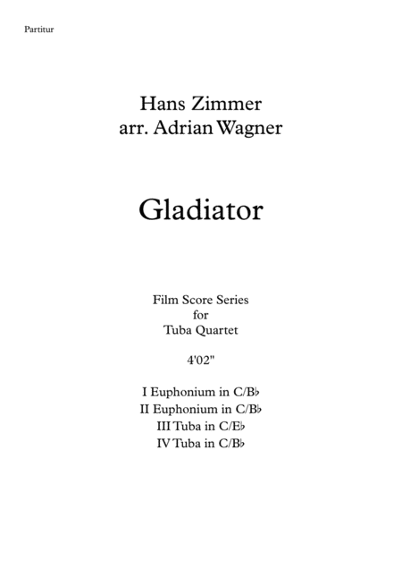 Gladiator Hans Zimmer Tuba Quartet Arr Adrian Wagner Page 2