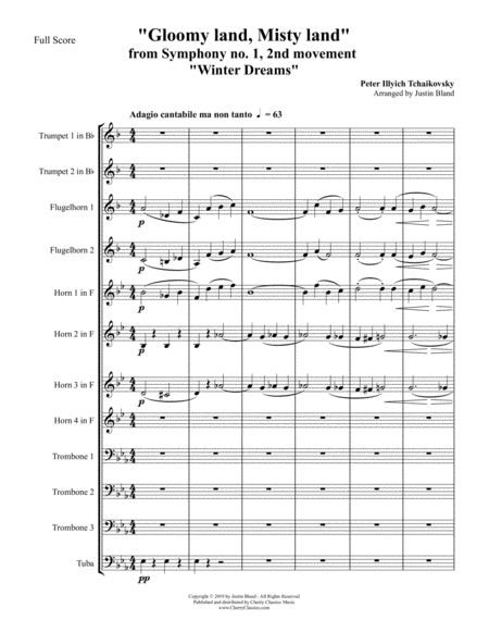 Gloomy Land Misty Land From Symphony No 1 For 12 Piece Brass Ensemble Page 2