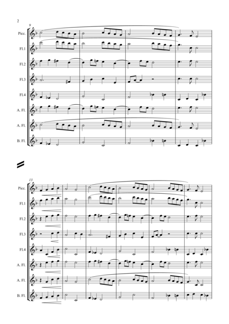 Gloria For Flute Choir Page 2