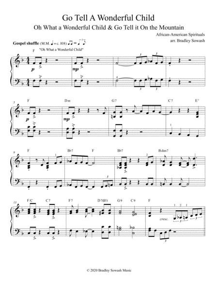 Go Tell A Wonderful Child Solo Piano Page 2