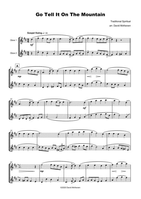 Go Tell It On The Mountain Gospel Song For Oboe Duet Page 2