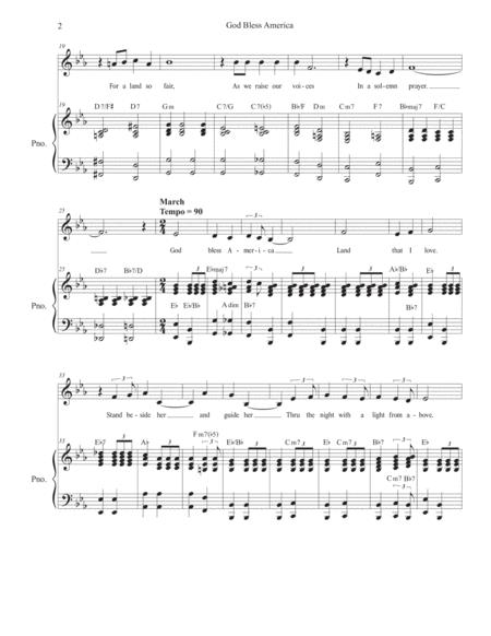 God Bless America Vocal Solo Page 2