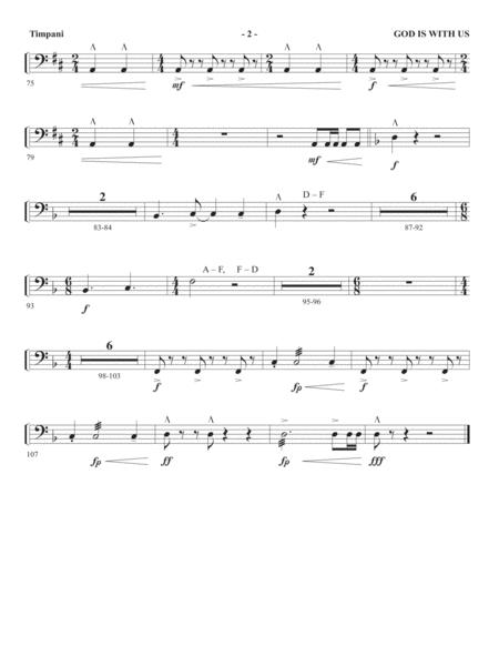 God Is With Us Timpani Page 2