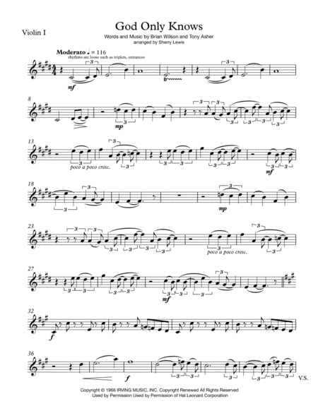 God Only Knows String Trio For String Trio Page 2