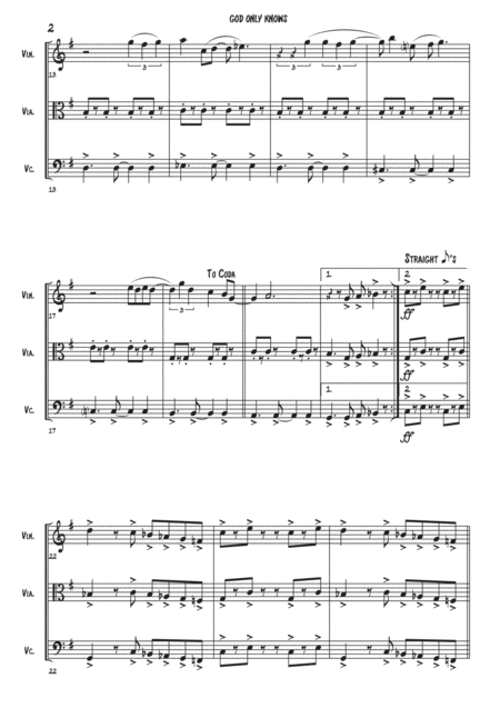 God Only Knows String Trio Page 2