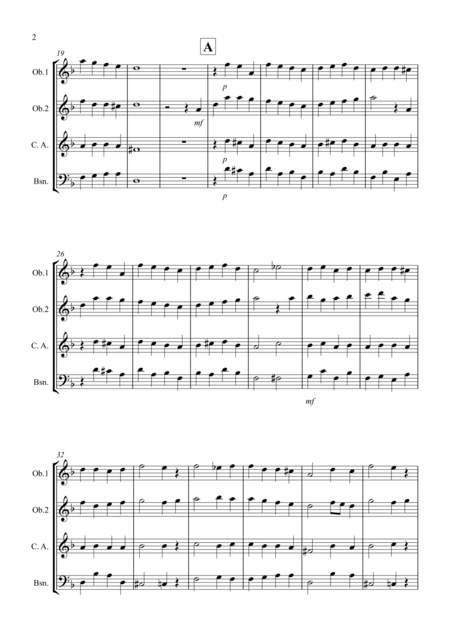 God Rest Ye Merry Gentlemen For Double Reed Quartet Page 2