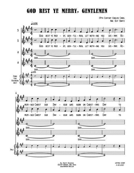 God Rest Ye Merry Gentlemen Ssaa A Cappella Page 2