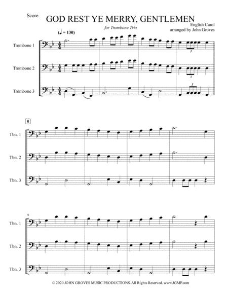 God Rest Ye Merry Gentlemen Trombone Trio Page 2