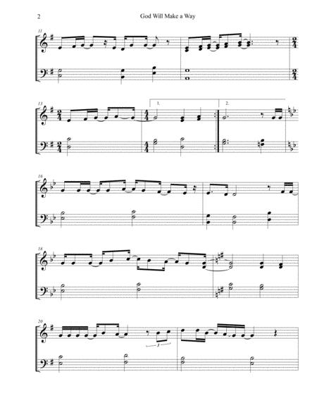 God Will Make A Way Don Moen Sheet Music Easy Piano Page 2