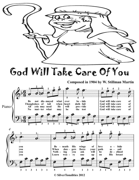 God Will Take Care Of You Easiest Piano Sheet Music Tadpole Edition Page 2