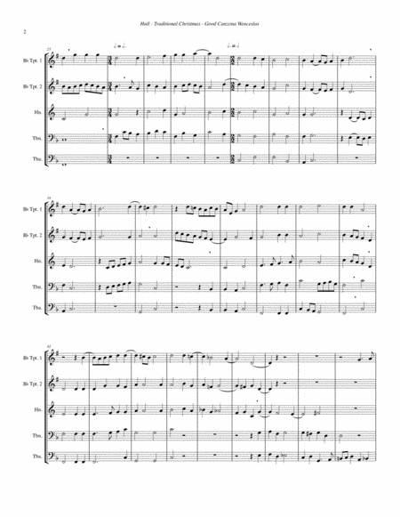 Good Canzona Wenceslas For Brass Quintet In Gabrieli Style Page 2