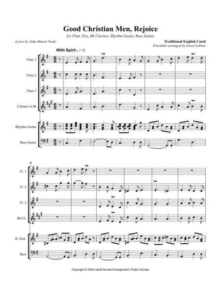 Good Christian Men Rejoice Bb Clarinet Transposed Page 2