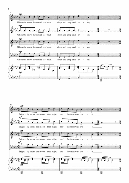 Good King Wenceslas A New Musical Setting Page 2