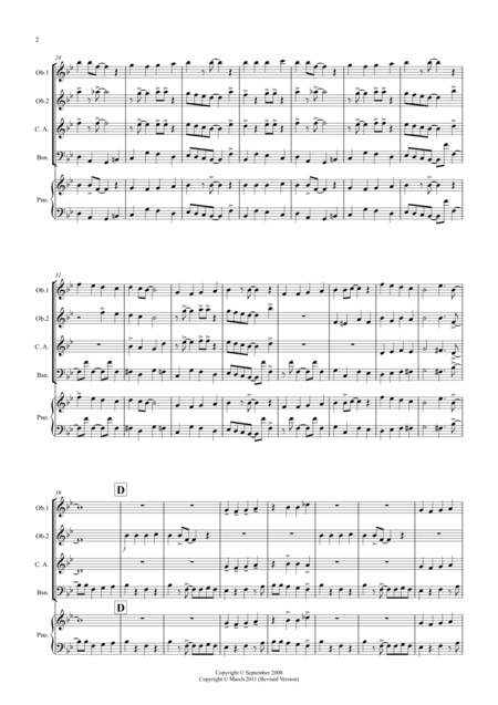 Good King Wenceslas Jazzy Style For Double Reed Quartet Page 2