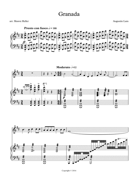 Granada Fantasa Espaola For Instrument Piano Page 2