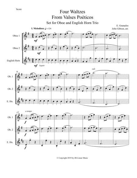 Granados 4 Waltzes Set For Oboe Trio Page 2