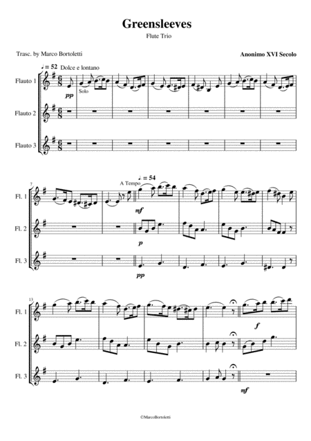 Greensleeves Flute Trio Page 2