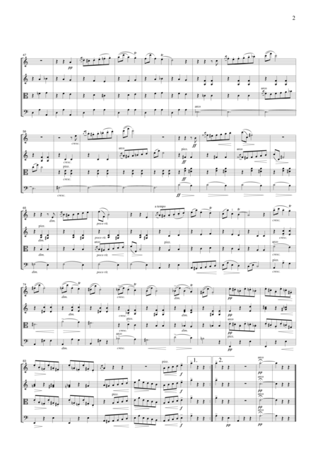 Grieg Anitras Dance From Peer Gynt Suite No 1 For String Quartet Cg204 Page 2