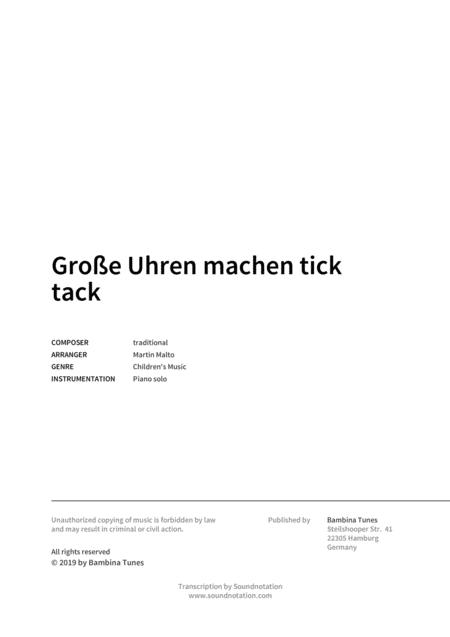 Grosse Uhren Machen Tick Tack Page 2