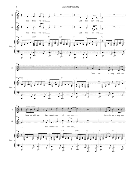 Grow Old With Me Duet For Soprano And Alto Solo Page 2