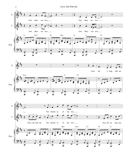 Grow Old With Me Duet For Soprano And Tenor Solo Page 2