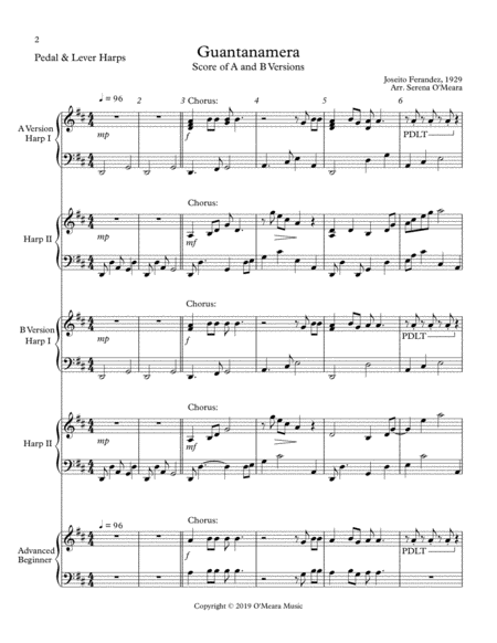 Guantanamera Conductors Score Page 2