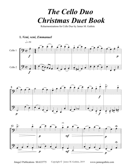 Guthrie The Cello Duo Christmas Duet Book Page 2