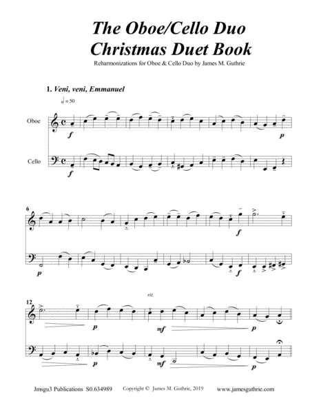 Guthrie The Oboe Cello Duo Christmas Duet Book Page 2