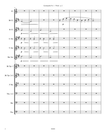 Gymnopedie No 1 Marching Band Arrangement Page 2
