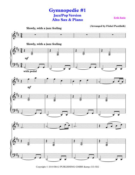 Gymnopedie Nr 1 For Alto Sax And Piano Video Page 2