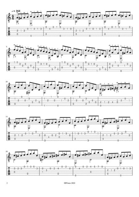 Gypsy Dance Sheet Music Tab Page 2