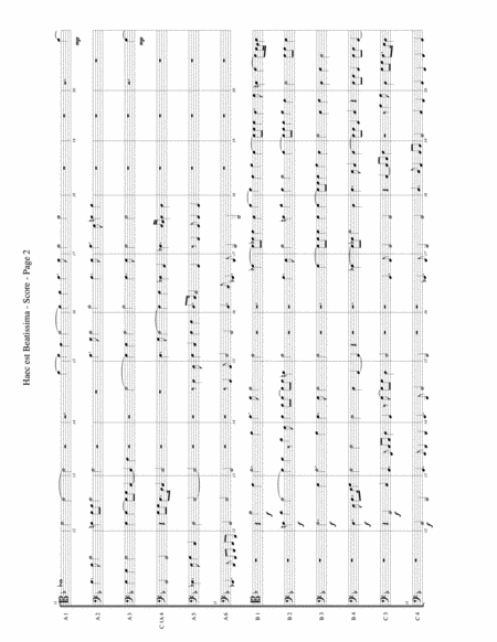 Haec Est Beatissima For Trombone Or Low Brass Duodectet 12 Part Ensemble Page 2