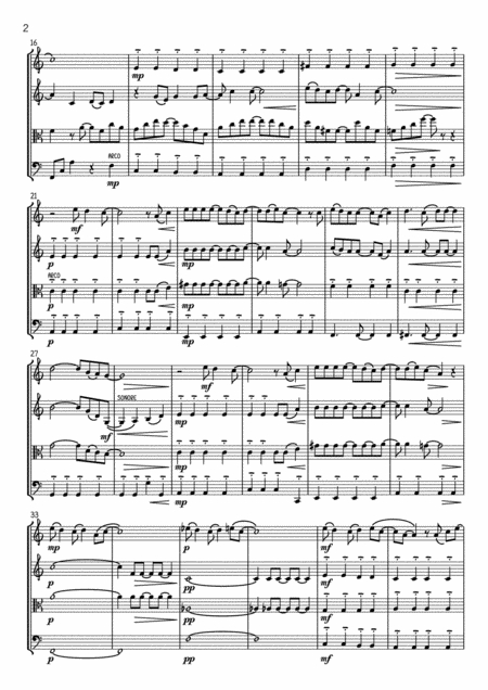 Half The World Away String Quartet Page 2