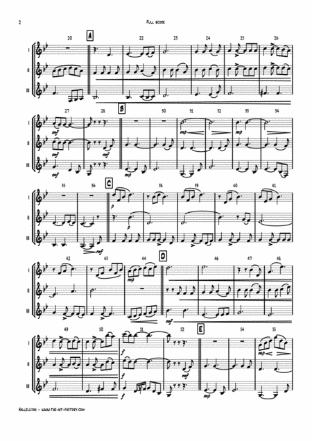 Halleluja Sophisticated Arrangement Of Cohens Classic Wind Trio Page 2