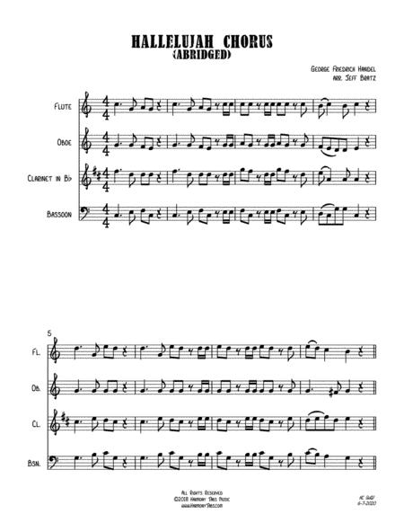 Hallelujah Chorus Abridged Wind Quartet Page 2