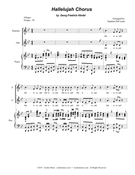 Hallelujah Chorus For 2 Part Choir Sa Page 2