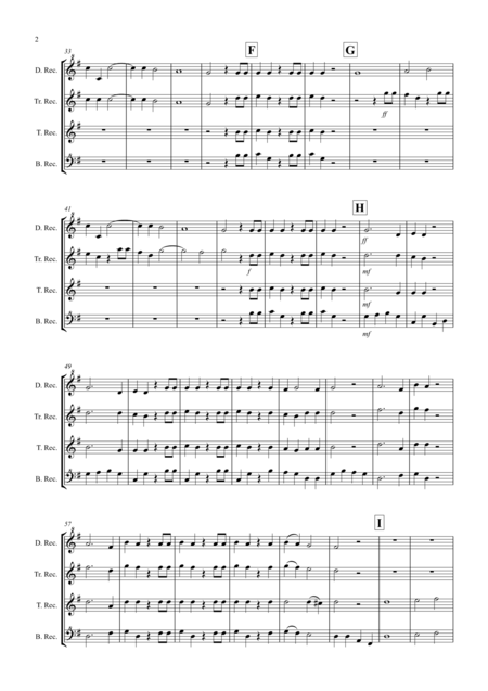 Hallelujah Chorus For Recorder Quartet Page 2