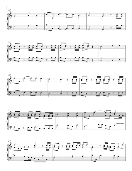 Hallelujah Chorus Piano Solo Page 2