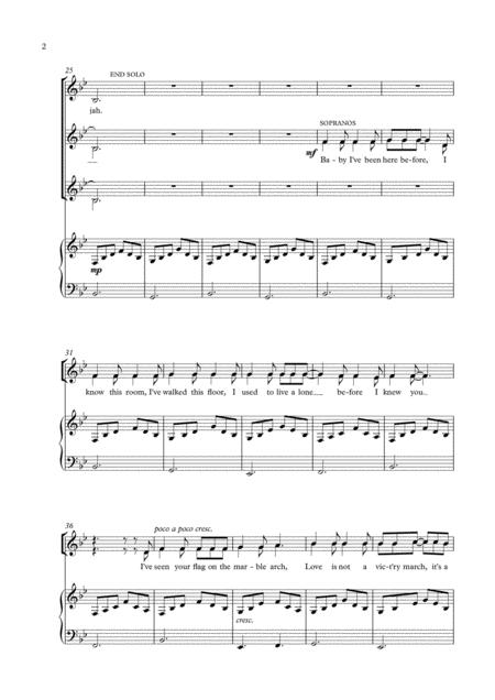 Hallelujah For Treble Voiced Ssaa Choir Piano Page 2