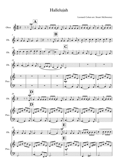 Hallelujah Oboe Solo Page 2
