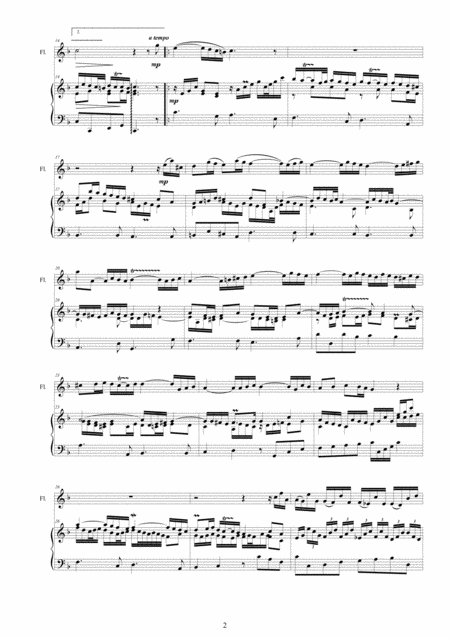 Handel 3 Allemandes For Flute And Harpsichord Or Piano Page 2