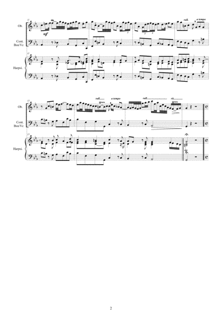 Handel Oboe Sonata No 8 In C Minor Hwv 366 Op 1 For Oboe Continuo And Harpsichord Or Piano Page 2