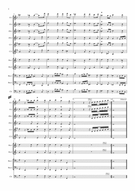 Handel Water Music Hwv348 A Selection Of Pieces From His Suite In F Symphonic Wind Page 2