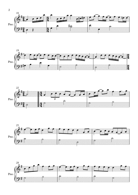 Happy New Year G Major By Abba Easy Piano Page 2