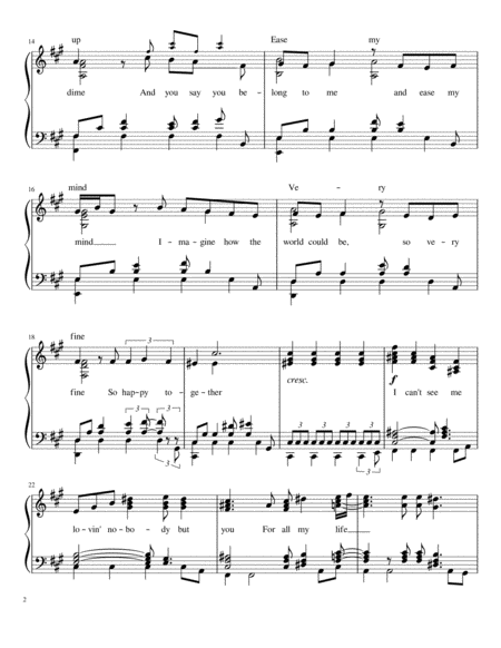 Happy Together The Turtles For Advanced Piano Solo Page 2