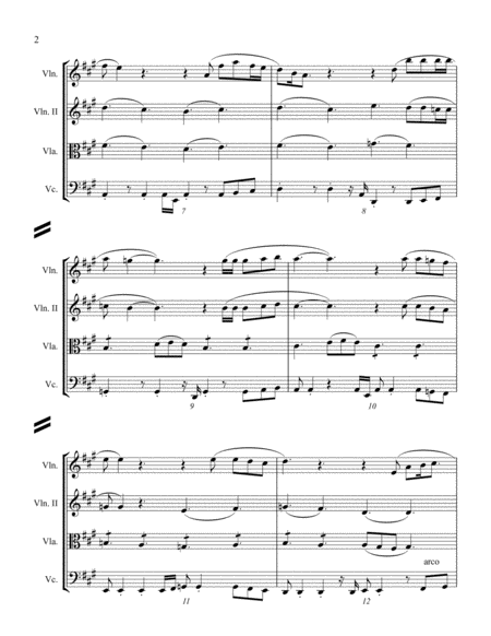 Happy Xmas War Is Over String Quartet Page 2