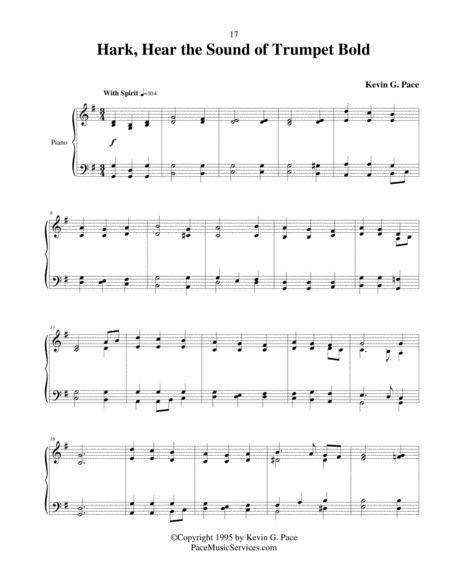 Hark Hear The Sound Of Trumpet Bold Original Piano Solo Prelude Page 2